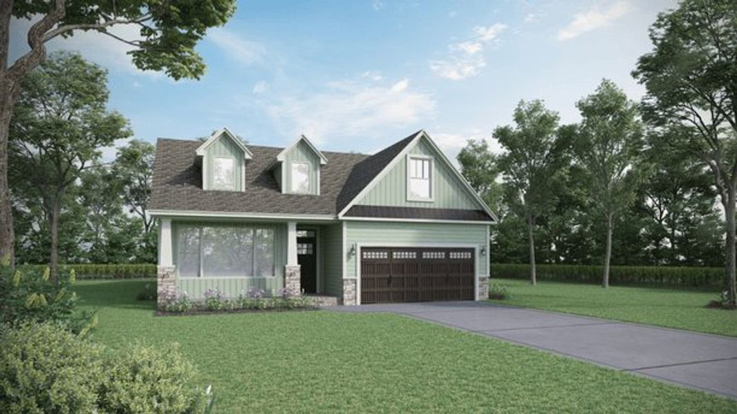 Front exterior of a home in the Heirloom Farms community, located in Westminster, SC (Image 4).