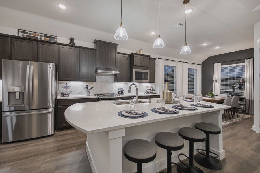 Furnished interior in a model home at The Reserve at Potranco Oaks in Castroville (Image 7).