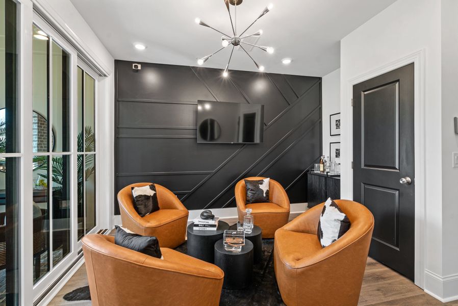 Furnished interior in a model home at IveyBrooke in Alpharetta (Image 10).