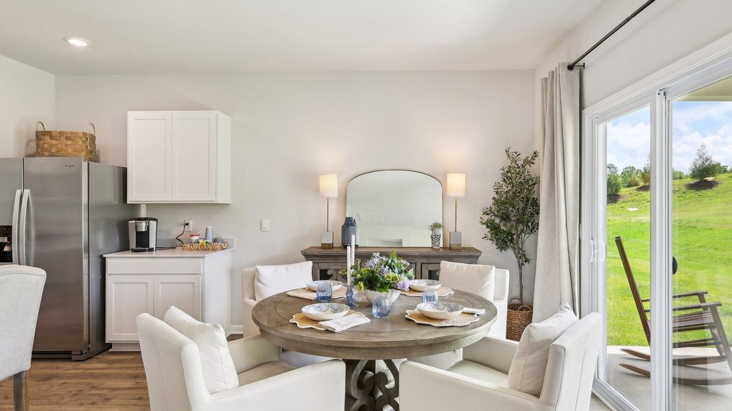 Furnished interior in a model home at Woodbridge Glen Single Family in Lebanon (Image 5). Furnished interior in a model home at Woodbridge Glen Single Family in Lebanon (Image 5).