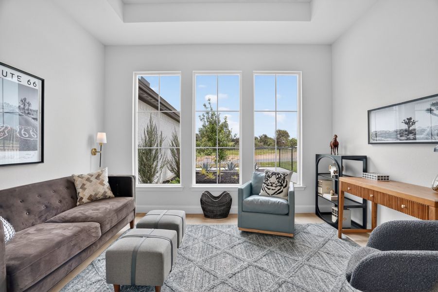 Furnished interior in a model home at Terra Vista Estates in Springtown (Image 10).