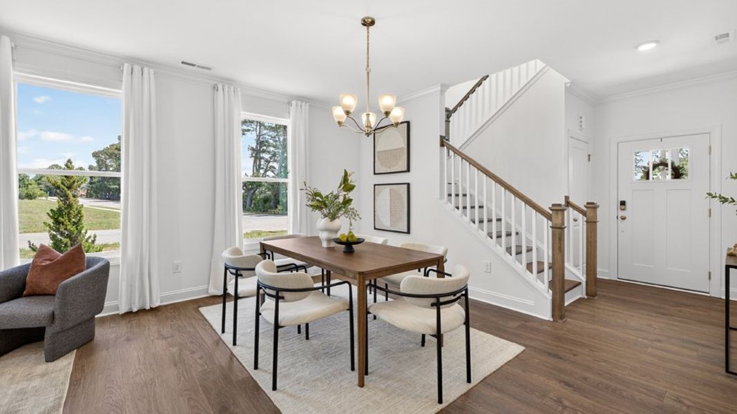 Furnished interior in a model home at Madden West in Fuquay Varina (Image 33).