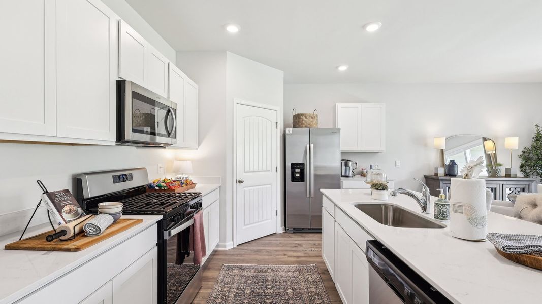 Furnished interior in a model home at Woodbridge Glen Single Family in Lebanon (Image 16). Furnished interior in a model home at Woodbridge Glen Single Family in Lebanon (Image 16).