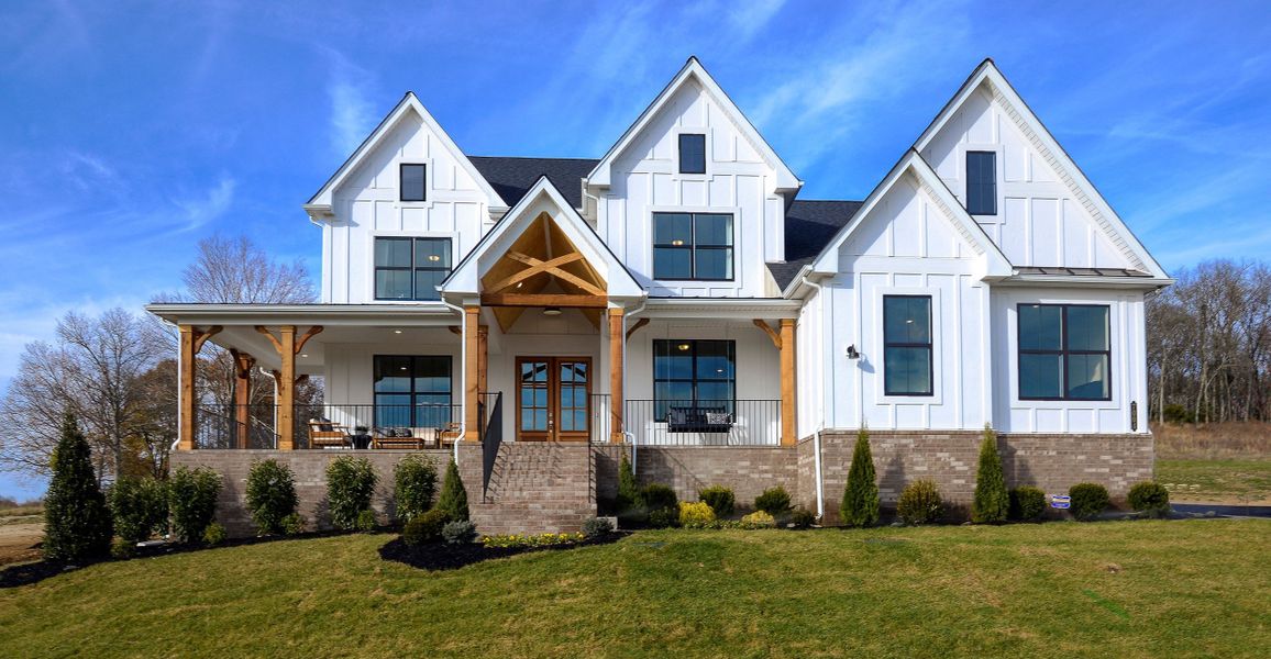 Front exterior of a home in the Belvoir community, located in Fairview, TN (Image 2). Front exterior of a home in the Belvoir community, located in Fairview, TN (Image 2).