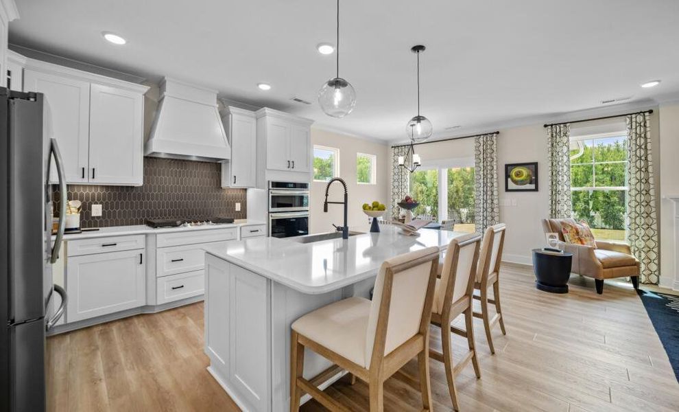 Furnished interior in a model home at Monterra in Kernersville (Image 5).