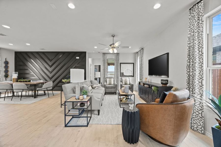 Furnished interior in a model home at Northspur in Terrell (Image 8). Furnished interior in a model home at Northspur in Terrell (Image 8).