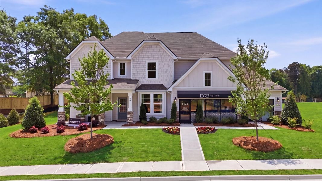 Front exterior of a home in the Northcroft community, located in Loganville, GA (Image 3).