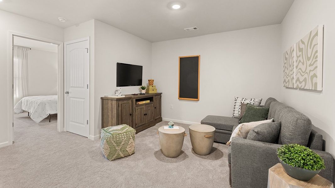 Furnished interior in a model home at Mountain Park in Dahlonega (Image 37).