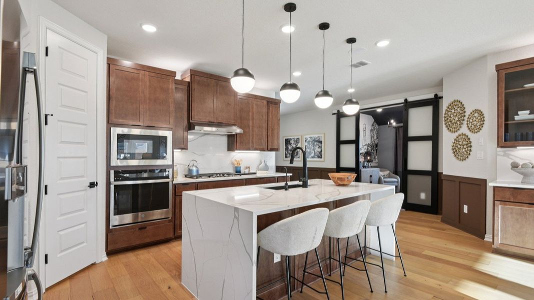 Furnished interior in a model home at Sunflower Ridge in New Braunfels (Image 14).