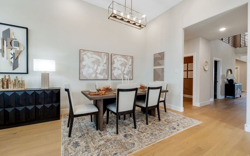 Furnished interior in a model home at Westridge in McKinney (Image 8).
