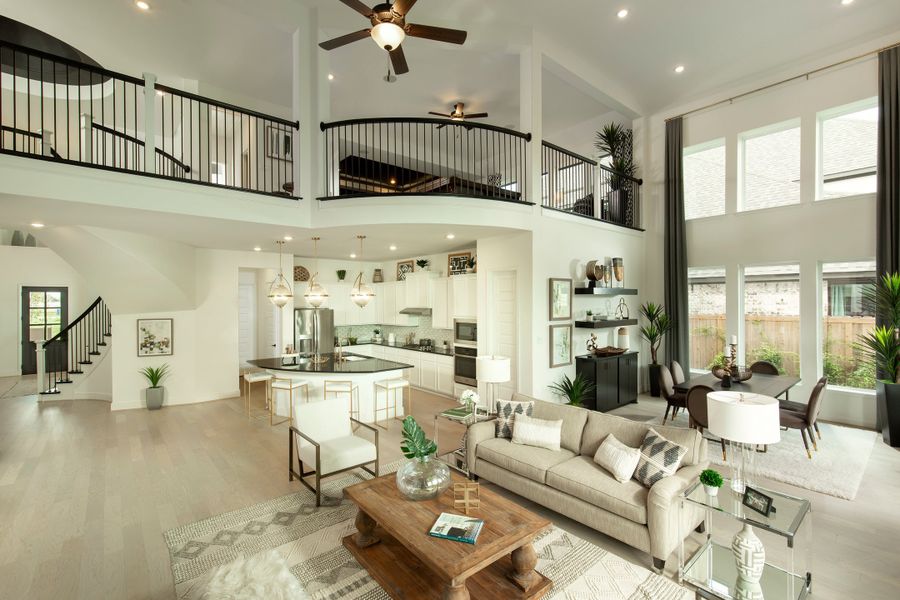 Furnished interior in a model home at Candela in Richmond (Image 19).