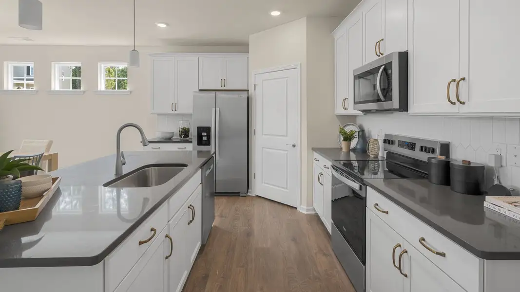 Furnished interior in a model home at The Villas at Collinswood in Aberdeen (Image 4).