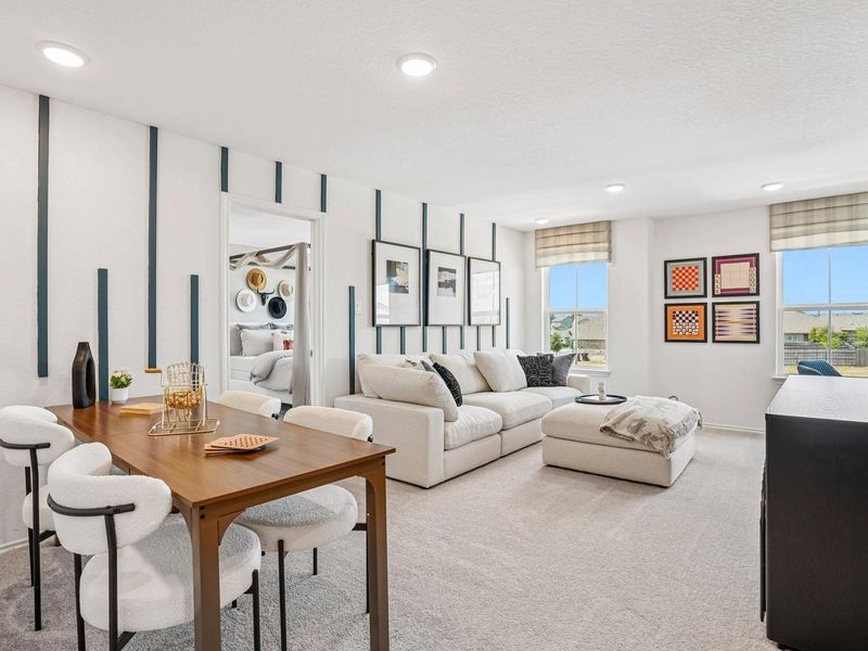 Furnished interior in a model home at Morgan Meadows in San Antonio (Image 15). Furnished interior in a model home at Morgan Meadows in San Antonio (Image 15).
