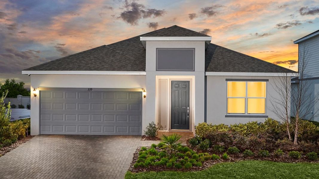 Front exterior of a home in the Cypress Park Estates community, located in Haines City, FL (Image 5).