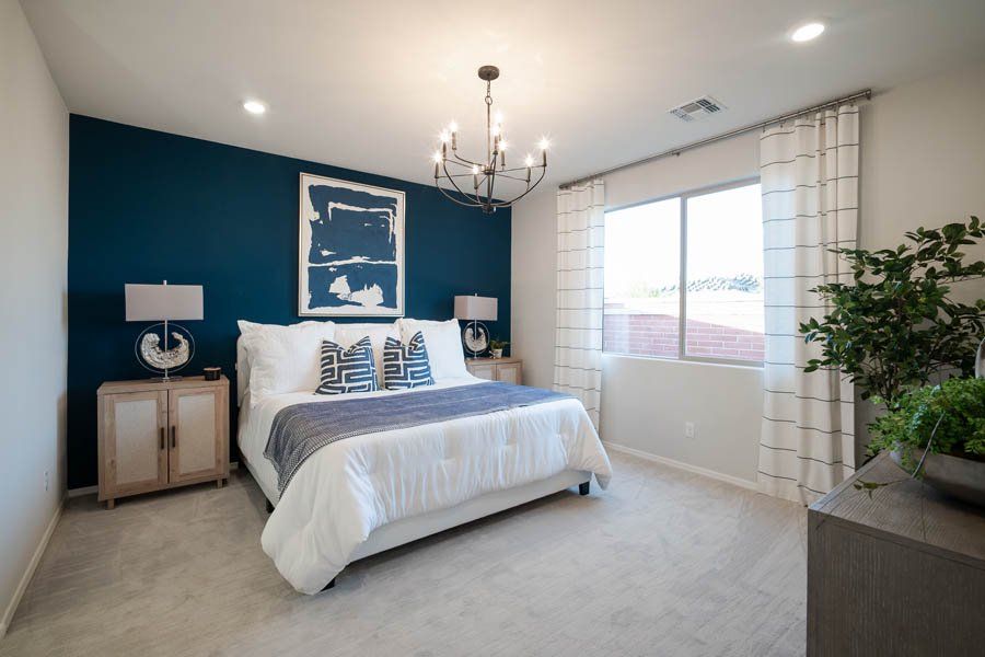 Furnished interior in a model home at Beacon Hill at Marley Park in Surprise (Image 27).