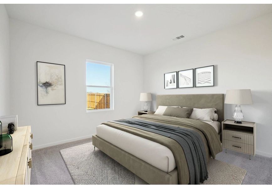 Furnished interior in a model home at Avalon Ridge in Cut and Shoot (Image 6).