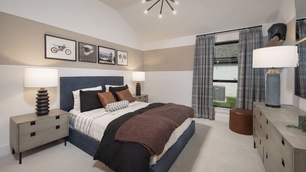 Furnished interior in a model home at Juniper Springs 60' in Lockhart (Image 13).