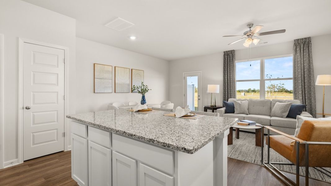 Furnished interior in a model home at Weatherstone in Grovetown (Image 6).