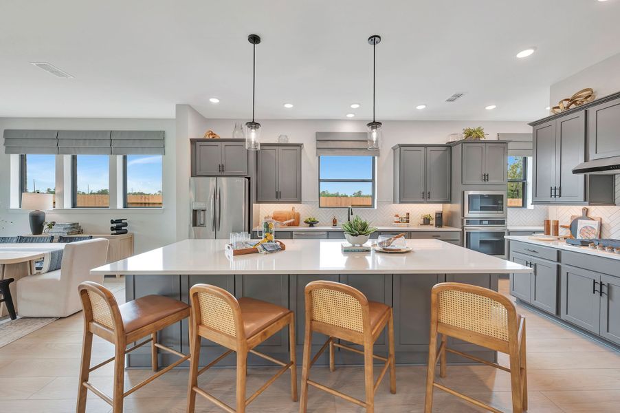 Furnished interior in a model home at Sundance Cove Lakeside - Overlook View Collection in Crosby (Image 7).
