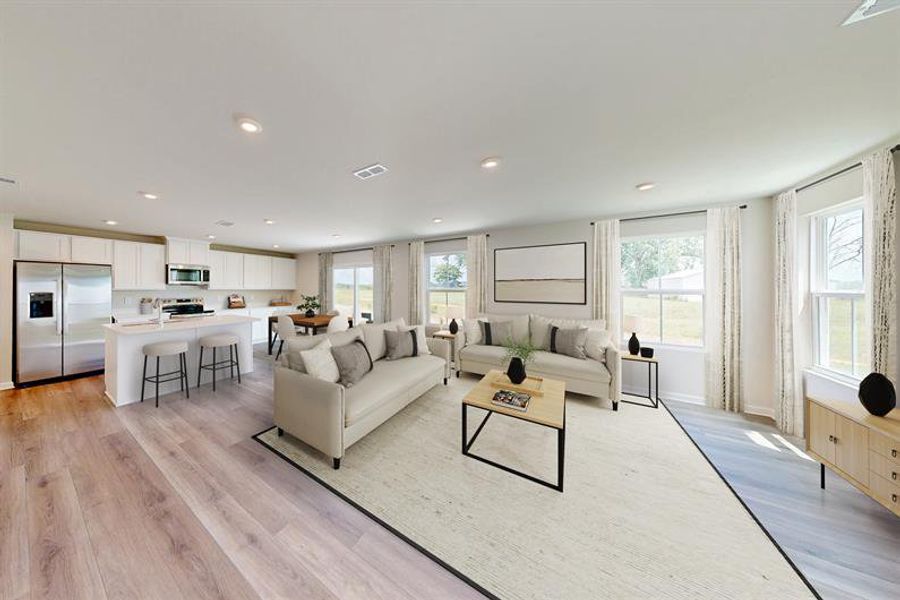 Open, spacious floorplans - perfect for gatherings and everyday family living!