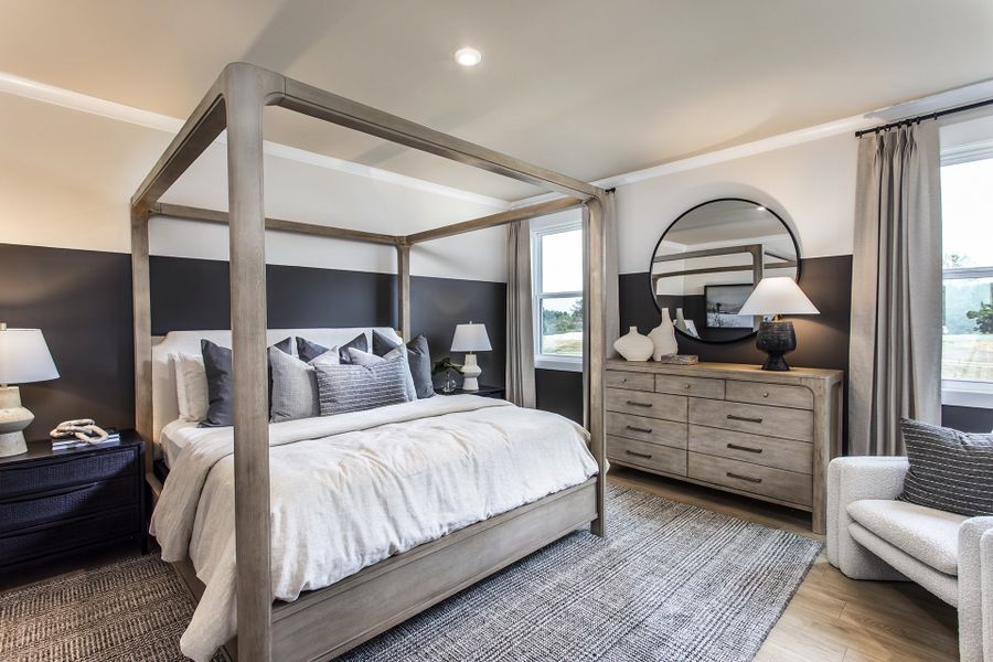 Furnished interior in a model home at Easton Walk in Lawrenceville (Image 8). Furnished interior in a model home at Easton Walk in Lawrenceville (Image 8).