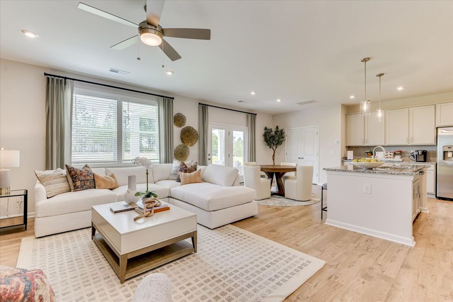 A bright and inviting living space designed for comfort and style