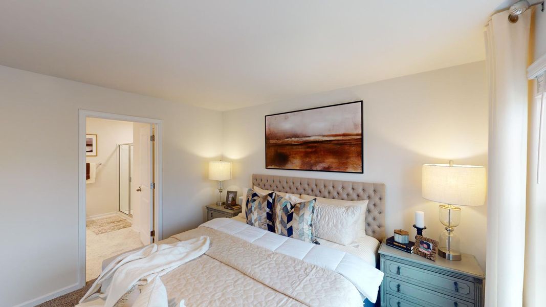 Furnished interior in a model home at Falls at Hickory in Hickory (Image 39). Furnished interior in a model home at Falls at Hickory in Hickory (Image 39).