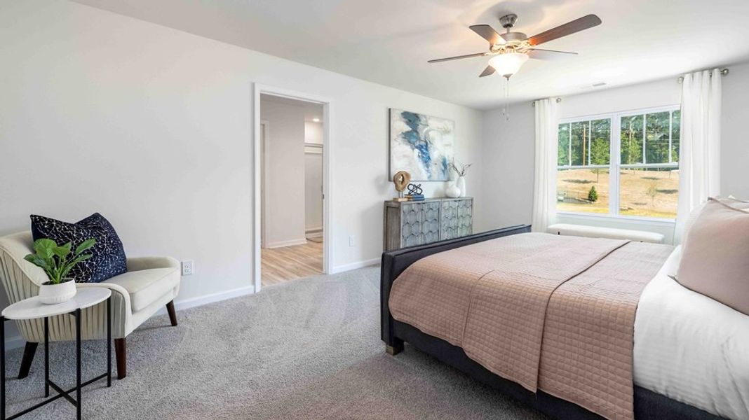 Furnished interior in a model home at Laurelbrook in Sherrills Ford (Image 28).