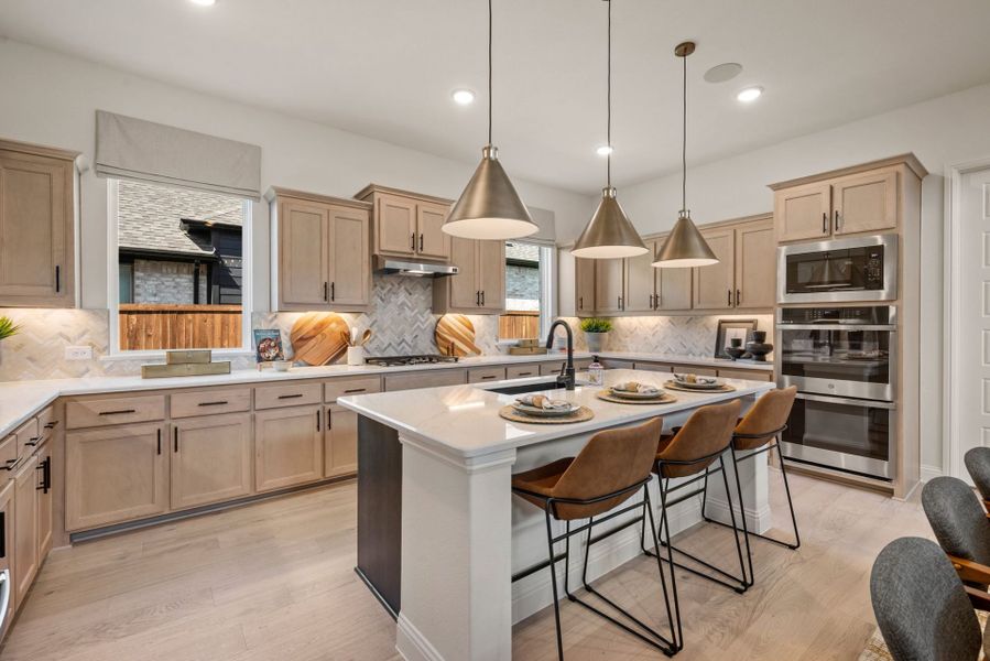 Furnished interior in a model home at Meadow Run in Melissa (Image 6). Furnished interior in a model home at Meadow Run in Melissa (Image 6).