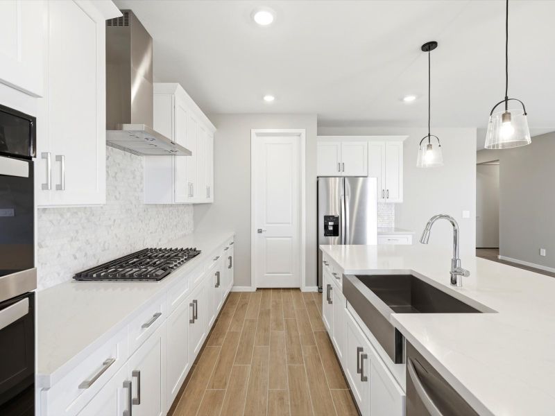Furnished interior in a model home at Blossom Rock Reserve Series in Apache Junction (Image 16). Furnished interior in a model home at Blossom Rock Reserve Series in Apache Junction (Image 16).