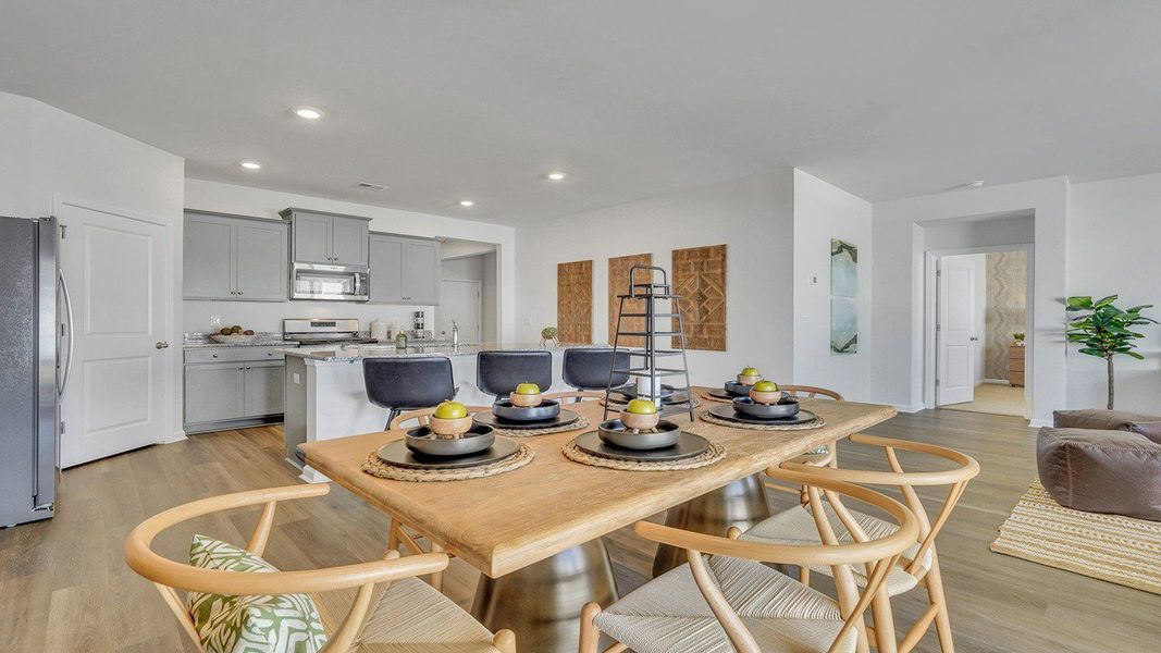 Furnished interior in a model home at Fernhill Farms in Statesboro (Image 31).