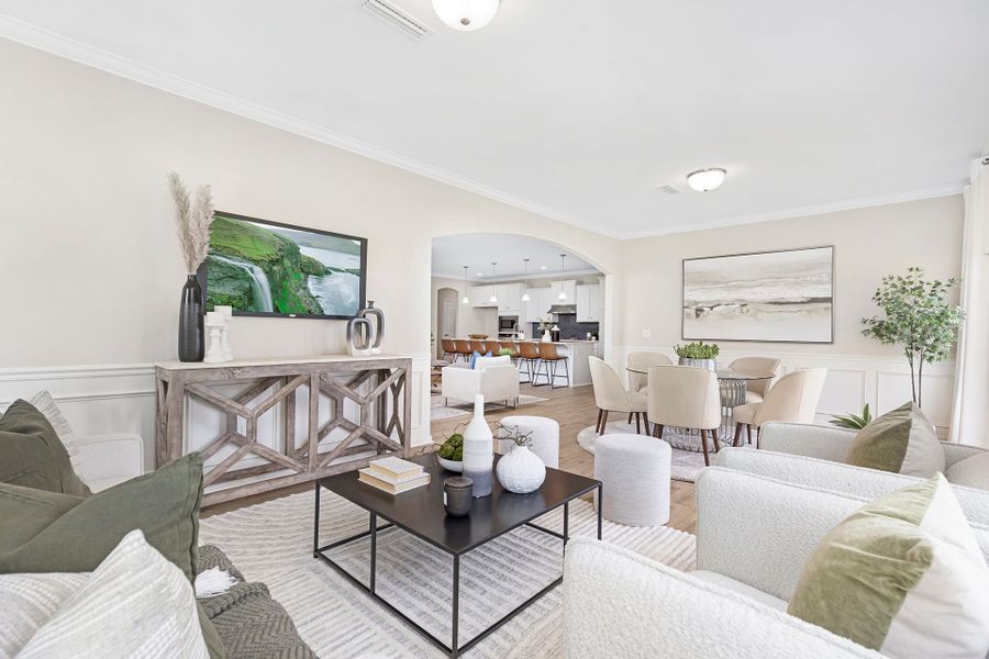 Furnished interior in a model home at Edgewater - The Greens in Lancaster (Image 8).