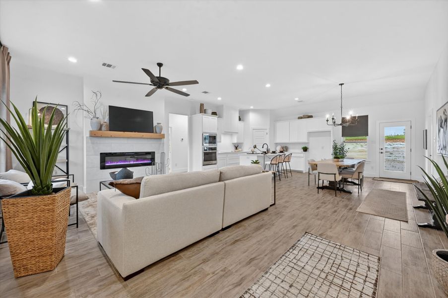 Furnished interior in a model home at Zion Valley in Poolville (Image 3).