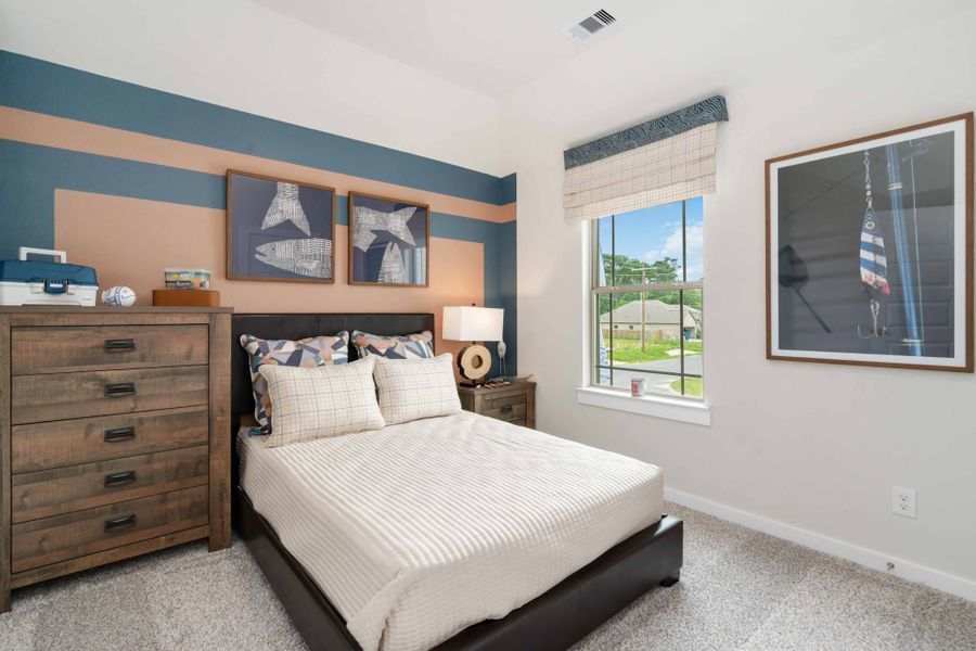 Furnished interior in a model home at Splendora Fields in Splendora (Image 25).