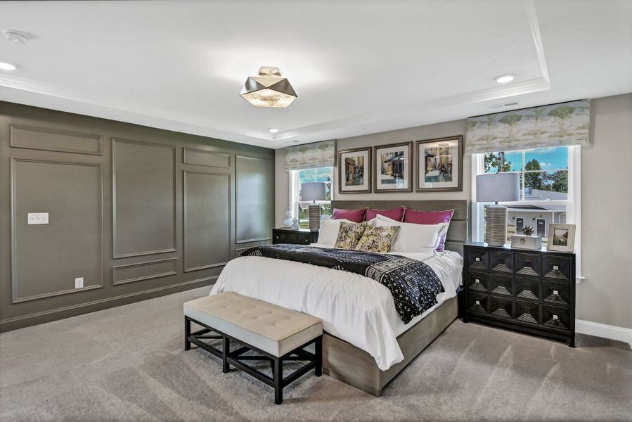 Furnished interior in a model home at Hadleigh Park in Lexington (Image 20). Furnished interior in a model home at Hadleigh Park in Lexington (Image 20).