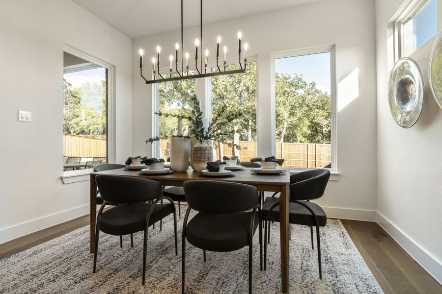 Furnished interior in a model home at Pecan Grove in Burleson (Image 6).