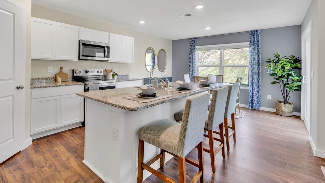 Furnished interior in a model home at Emory Creek in Harriman (Image 4).