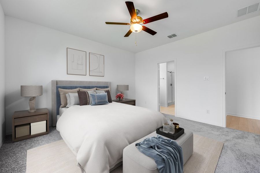 Furnished interior in a model home at Madero 50s in Fort Worth (Image 95).