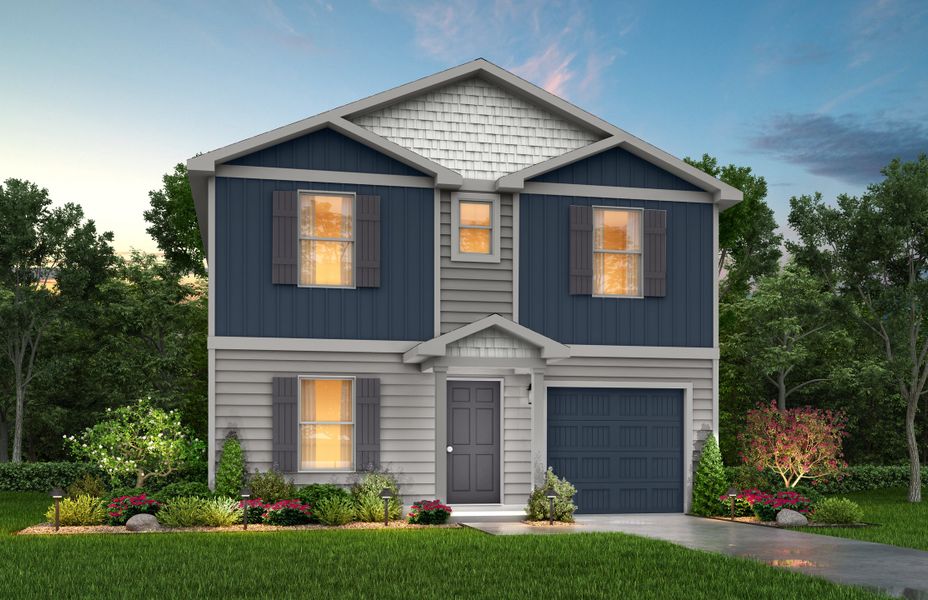 Front exterior of a home in the Highland Place community, located in Roxboro, NC (Image 13).