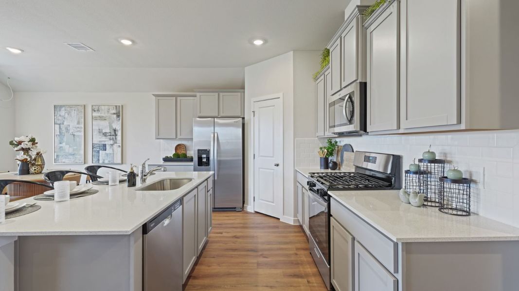 Furnished interior in a model home at Garnett Estates in Portland (Image 6). Furnished interior in a model home at Garnett Estates in Portland (Image 6).