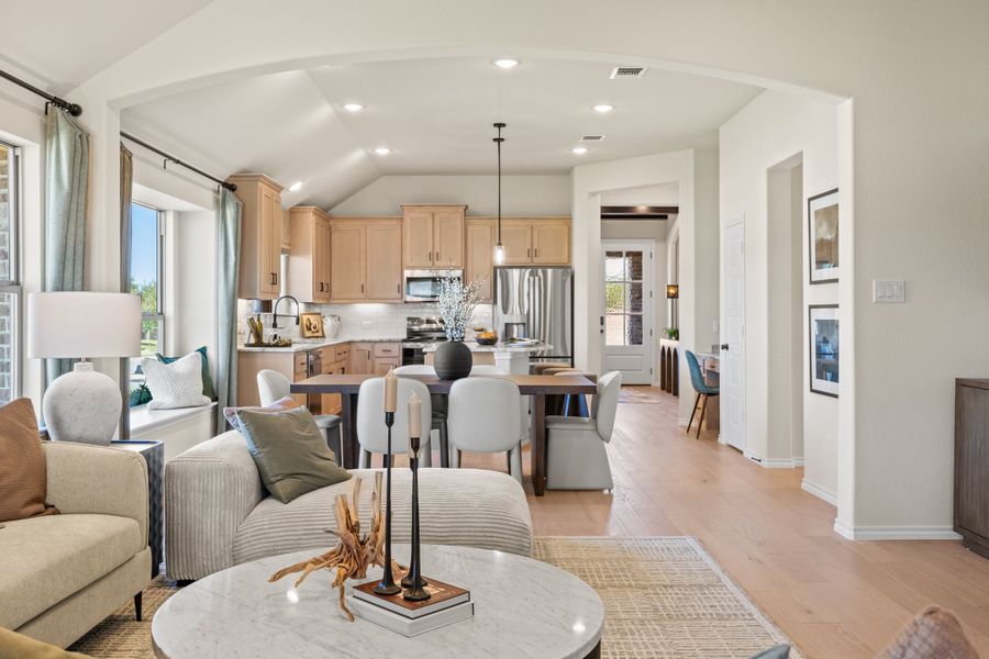 Furnished interior in a model home at Waterford Park in Weatherford (Image 26).