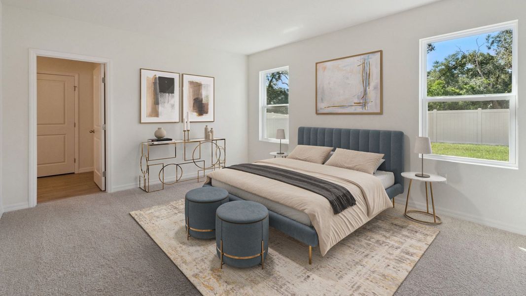 Furnished interior in a model home at Wexford Cove in Ormond Beach (Image 8). Furnished interior in a model home at Wexford Cove in Ormond Beach (Image 8).
