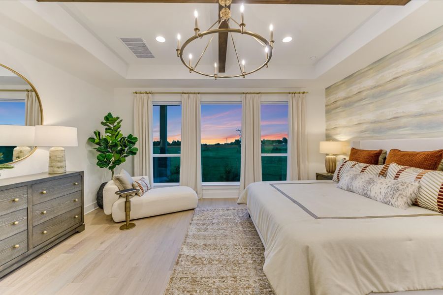 Furnished interior in a model home at Scofield Farms Estates in Georgetown (Image 35).