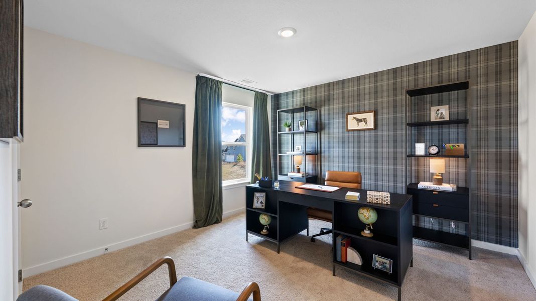 Furnished interior in a model home at Harbor Crest in Ooltewah (Image 32).