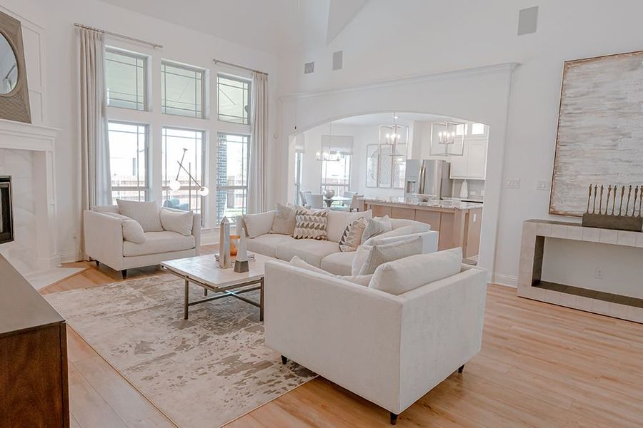 Furnished interior in a model home at Dove Chase in Mansfield (Image 14).