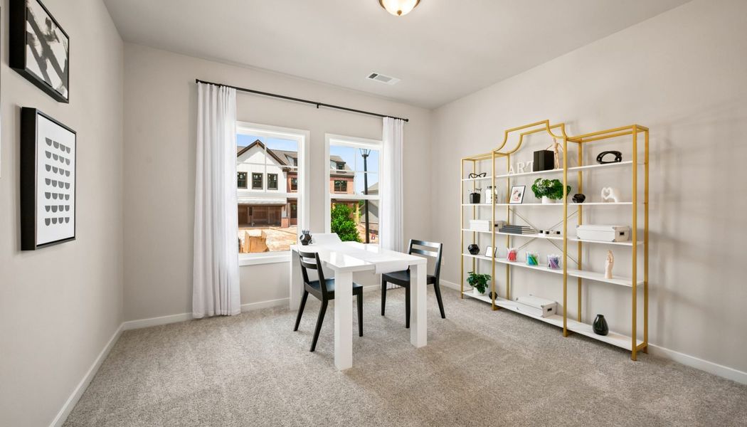 Furnished interior in a model home at Fowler Farms in Auburn (Image 69).