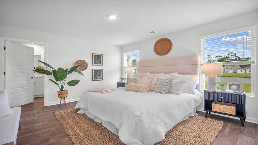 Furnished interior in a model home at Cobblestone Village in Savannah (Image 10).