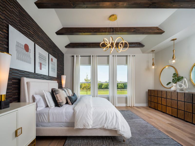 Furnished interior in a model home at Highland Crossing in Celina (Image 20).