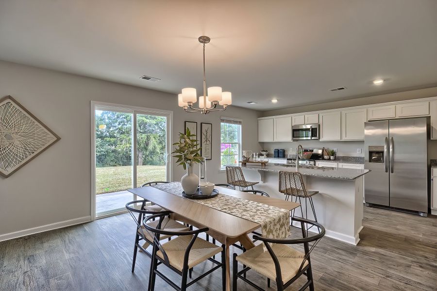 Furnished interior in a model home at Rivers Crossing in Aiken (Image 22).