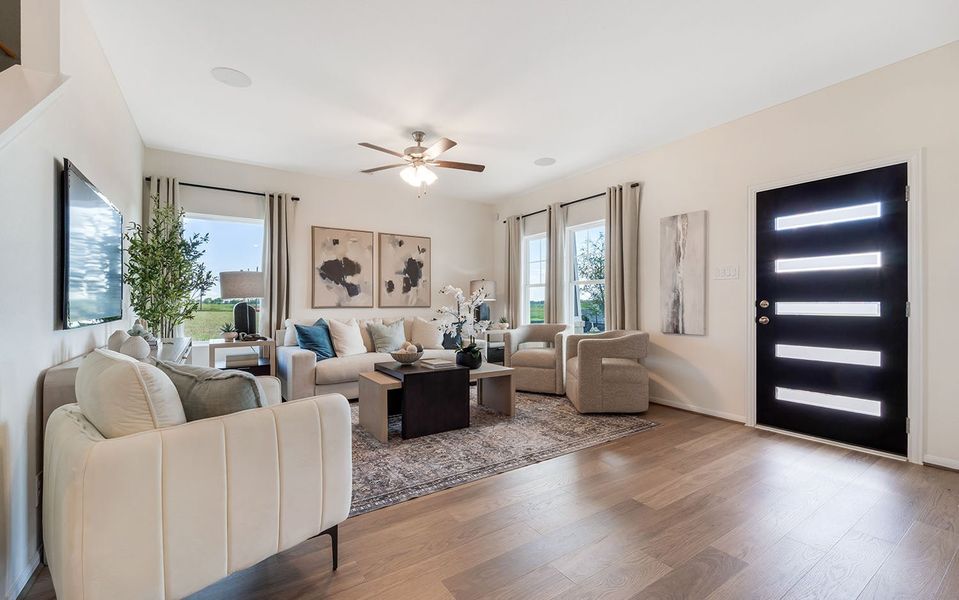 Furnished interior in a model home at Austin Point in Richmond (Image 2). Furnished interior in a model home at Austin Point in Richmond (Image 2).